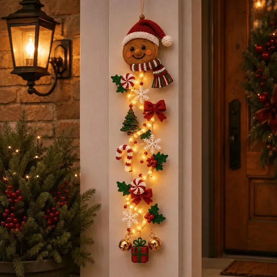 MerryCascade™ Door Hanger — Glowing Christmas Cheer