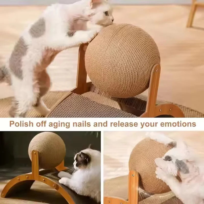 SisalSpin™ Cat Ball  — Playful Scratching & Exercise