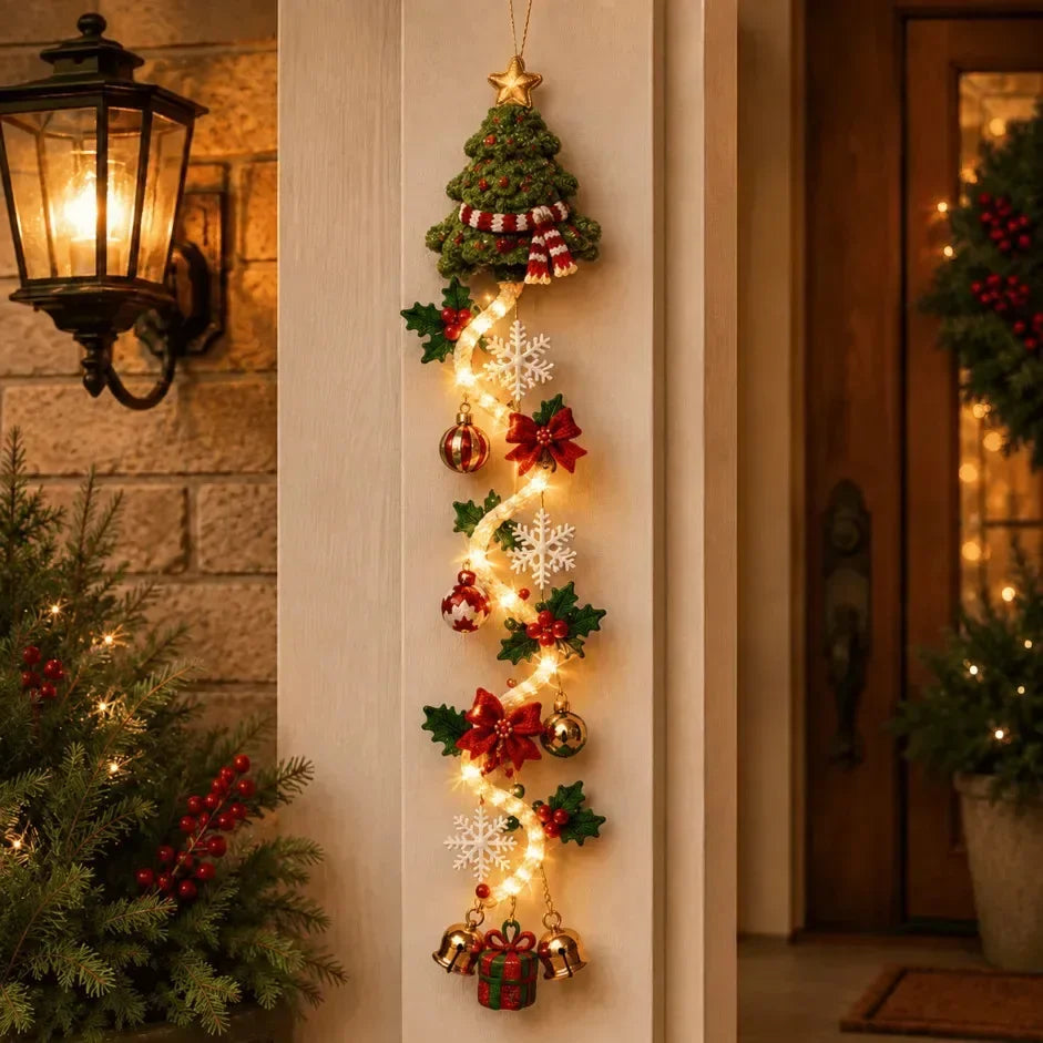 MerryCascade™ Door Hanger — Glowing Christmas Cheer