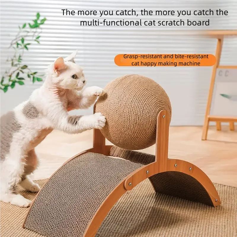 SisalSpin™ Cat Ball  — Playful Scratching & Exercise
